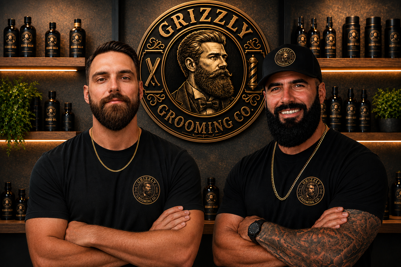 The two brothers behind Grizzly Grooming Co.